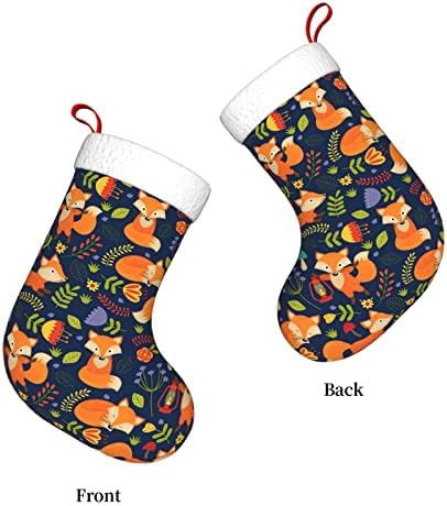 JSPTOMTT Sevimli Hayvan Tilki Komik Büyük Noel Çorap Kişiselleştirilmiş noel dekorasyonları Erkek Kız Çocuklar için