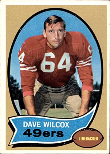 1970 Topps 57 Dave Wilcox San Francisco 49ers (Futbol Kartı) ESKİ 49ers Oregon