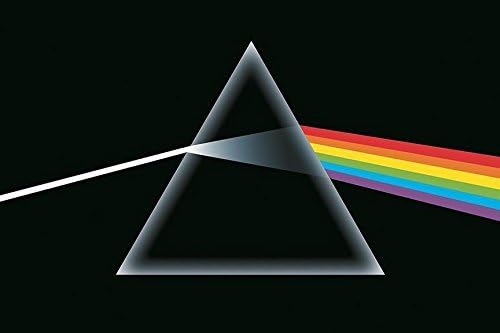 Buyartforless Pink Floyd - Ayın Karanlık Yüzü, Prizma 36x24 Müzik Albümü Sanat Baskı Posteri Klasik