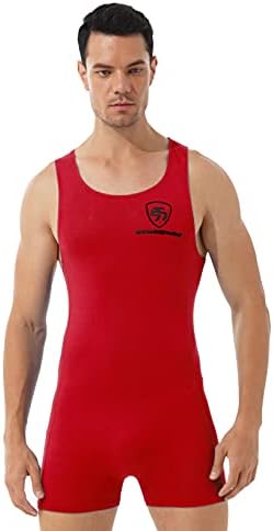 ACSUSS Erkek Fanilalar Leotard Pamuk Dikişsiz Bodysuits Spor Spor Atlet Tulum Iç Çamaşırı