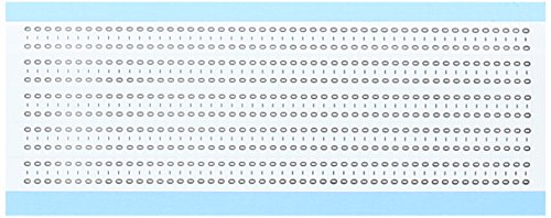 Brady TMXM-0-PK Düşük Profilli Parlak Vinil Kaplı Polyester (B-702), Beyaz üzerine Siyah, Mikro Katı Sayılar Tel