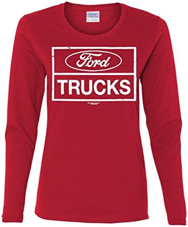 Sıkıntılı Ford Trucks Kadın Uzun Kollu Tişört F150