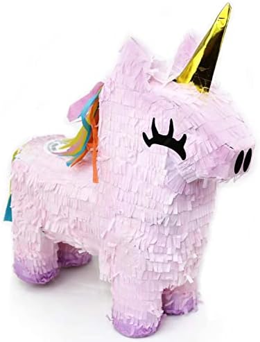 GİFTEXPRESS 16 İnç Pembe Unicorn Pinata Çocuklar için Doğum Günü Partisi, Cinco De Mayo, Fiestas Süslemeleri Parti
