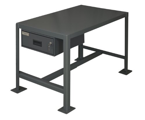 Çekmeceli Durham Çelik Orta Hizmet Tipi Makine Masaları, MTD182430-2K195, 1 Raflar, 2000 lbs Kapasite, 24 Uzunluk