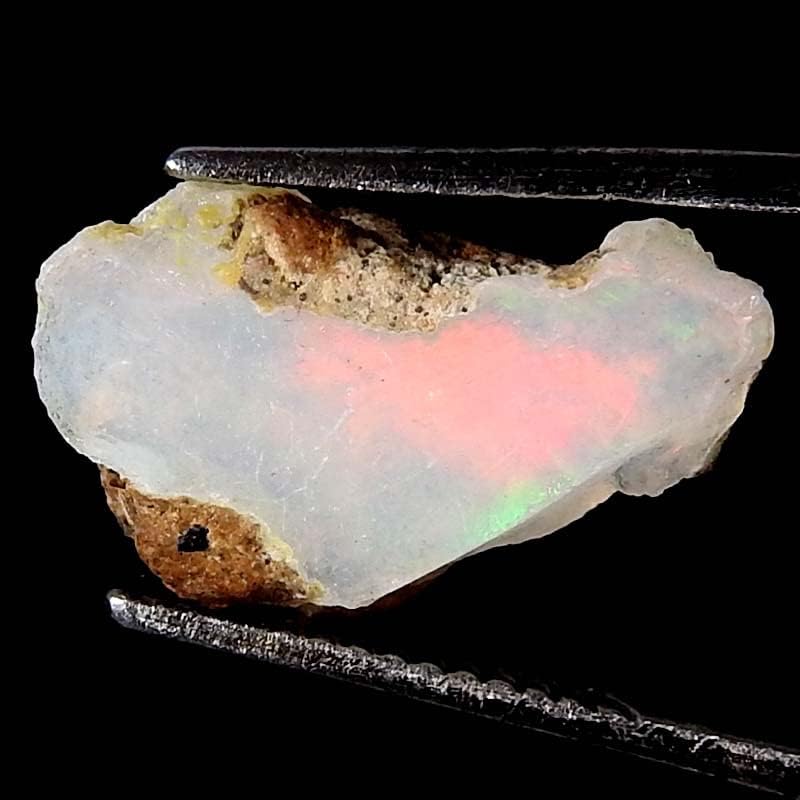 Jewelgemscraft™ 04.20 CT. Ultra Yangın Ham Opal Taş, Doğal Kaba, Taş Kristalleri, Etiyopya Opal Kaya, Takı Yapma