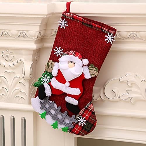 YİİSU TNFFİT Moda Noel Çorap Hediye Çantası Noel Desen Noel Dekorasyon
