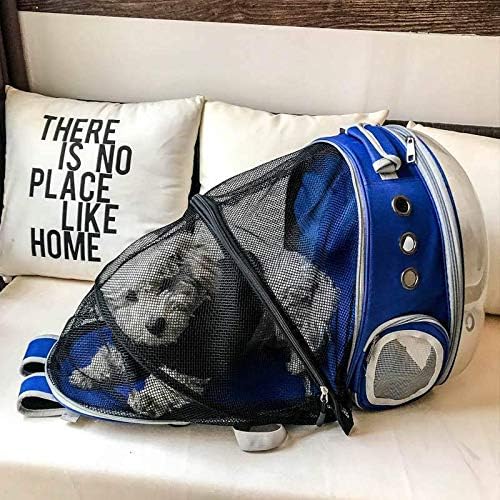 Meilishuang evcil hayvan sırt çantası Uzay Kapsülü Şeffaf evcil hayvan sırt çantası Köpek Tote Çanta Gezi Malzemeleri