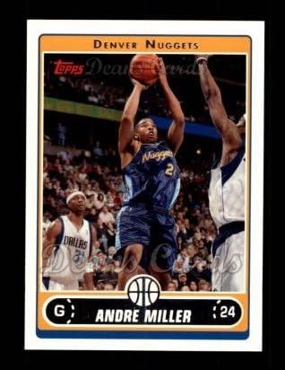 2006 Topps 185 Andre Miller Denver Külçeleri (Basketbol Kartı) NM / MT Külçeleri Utah