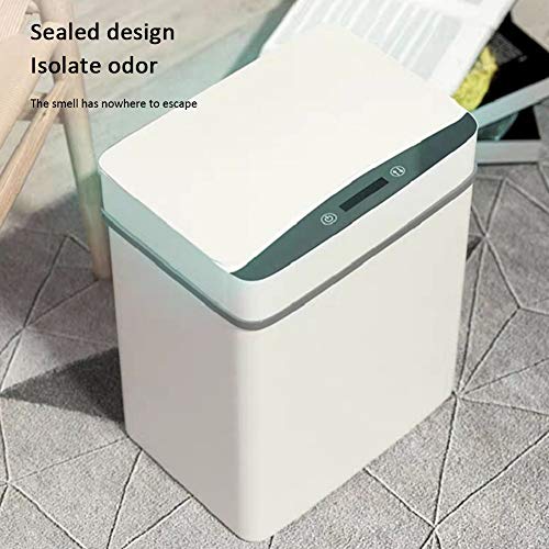 SXDS 12L Akıllı çöp tenekesi İndüksiyon Tipi Ev çocuk Oturma Odası kapaklı High-end Basit Retro Tuvalet Elektrikli